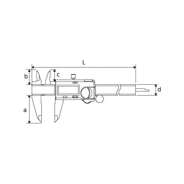 KTC 京都機械工具 デジタルノギス 200mm GND20