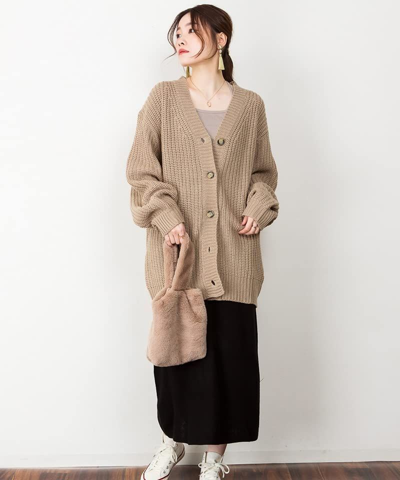 新品NO PAIN オーバーサイズ ニットカーディガン L NO GAIN ニット