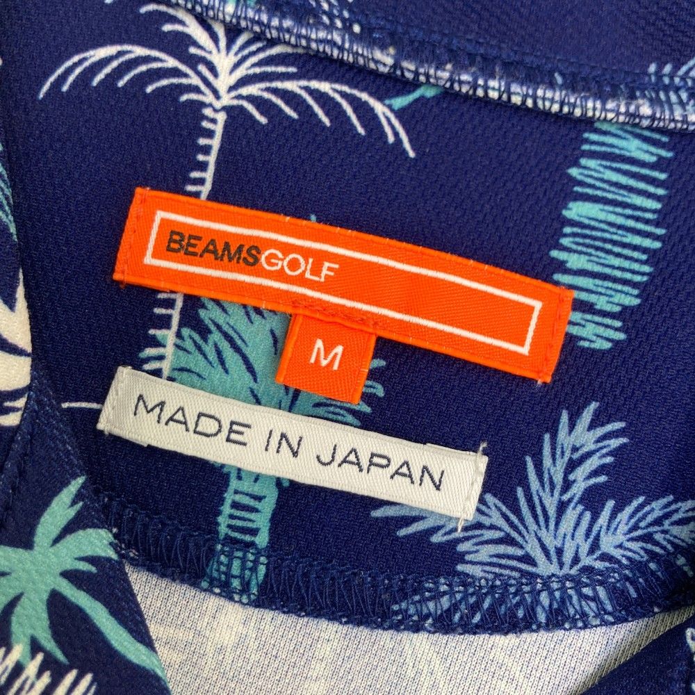 【新品未使用】50%オフ BEAMS GOLF パームツリーワンピース サイズ：M BEAMS GOLF ビームスゴルフ 半袖ワンピース パームツリー柄