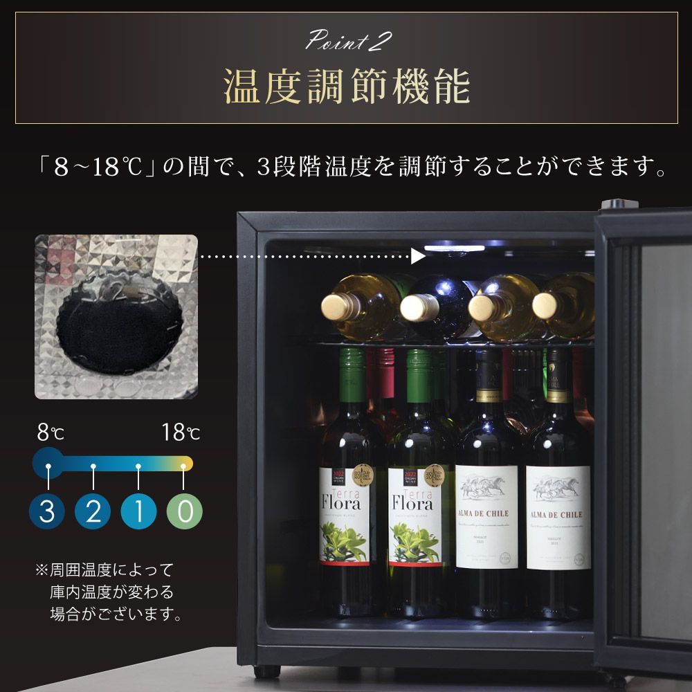 ガラス扉タイプ 1ドア冷蔵庫