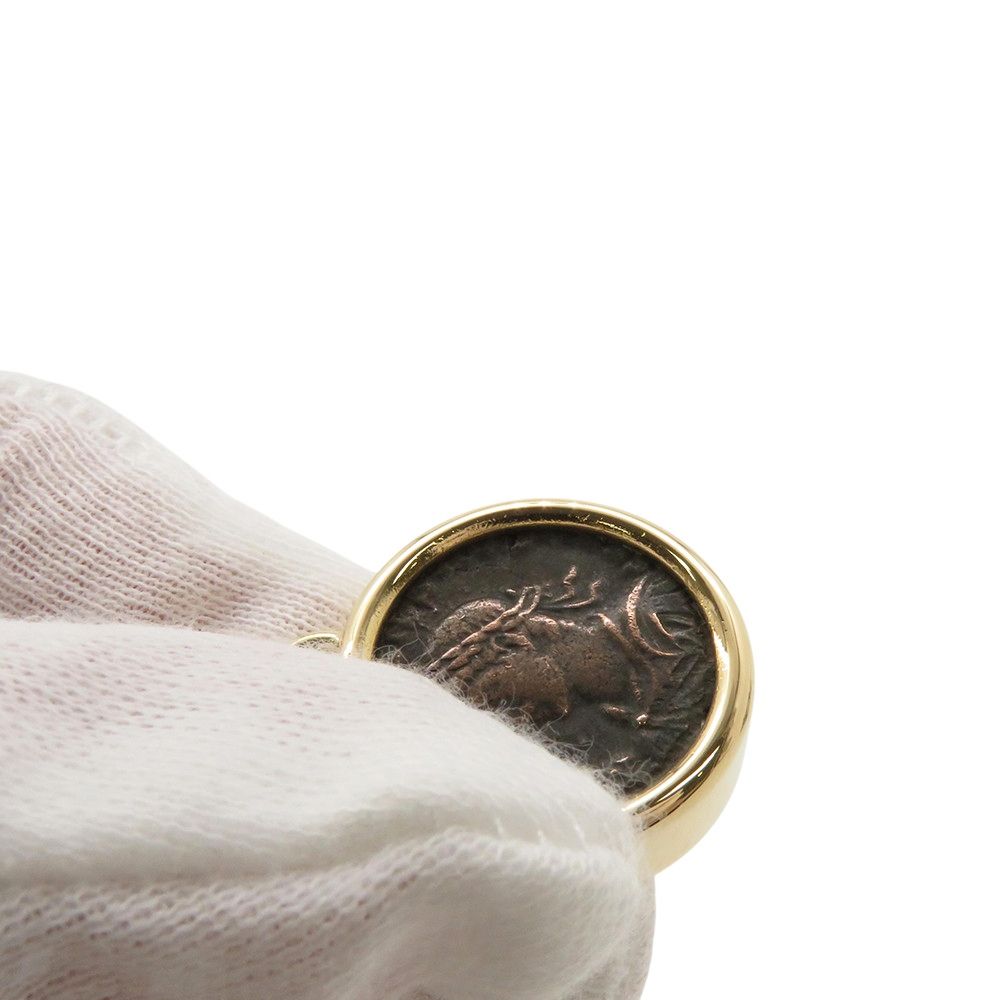 ブルガリ キーホルダー チャーム モネーテ 古代コイン キーチェーン