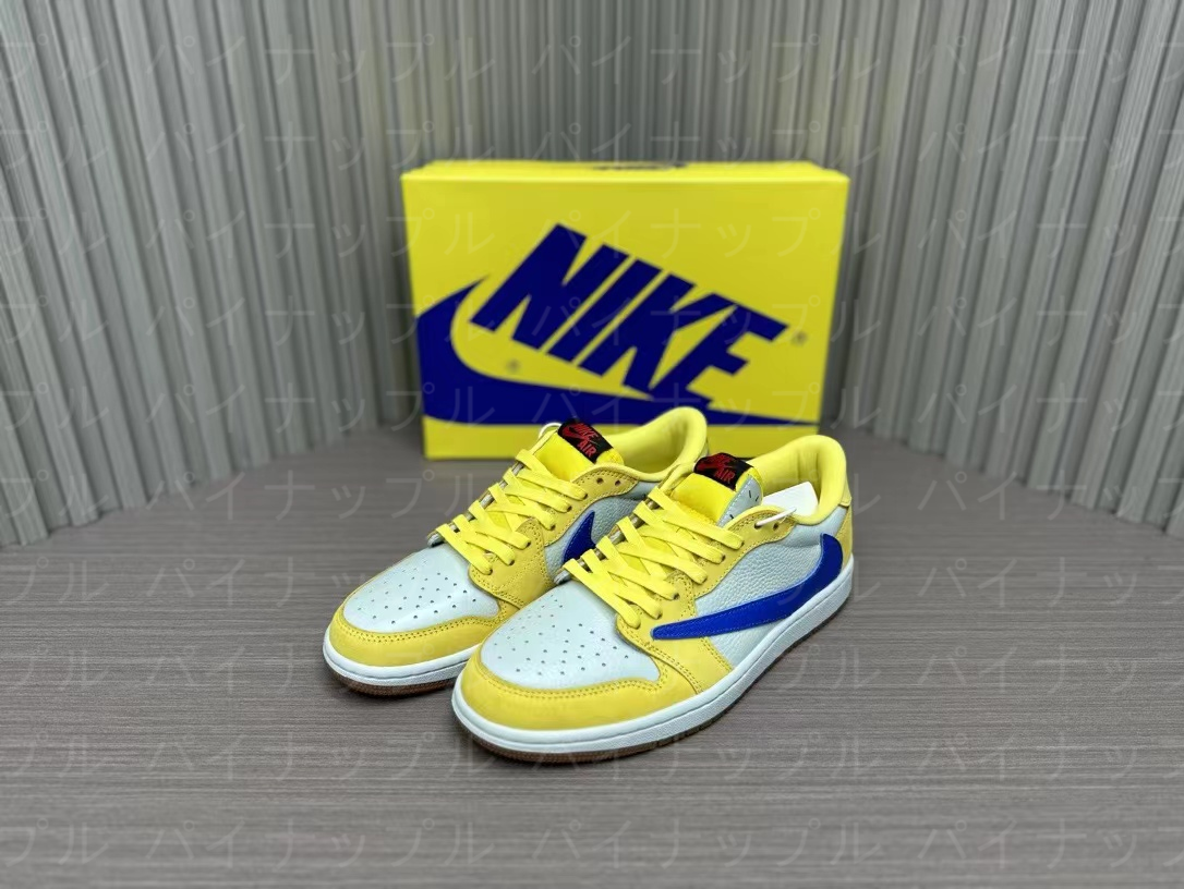 ナイキ エアジョーダン1NIKE Travis Scott x Jordan Air Jordan 1 Low OG "Canary Yellow"