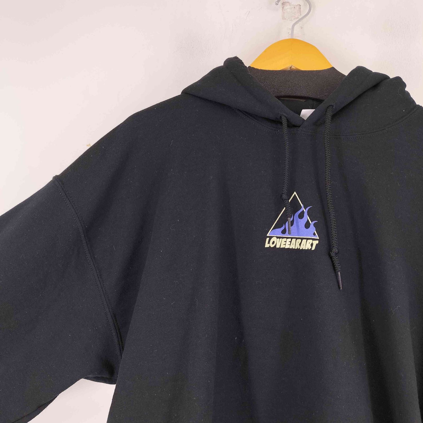 USED古着(ユーズドフルギ) LOVE EAR ART プリント パーカー メンズ JPN：XL 【中古】【ブランド古着バズストア】 ユーズドフルギ USED古着 LOVE EAR ART プリント パーカー メンズ JPN