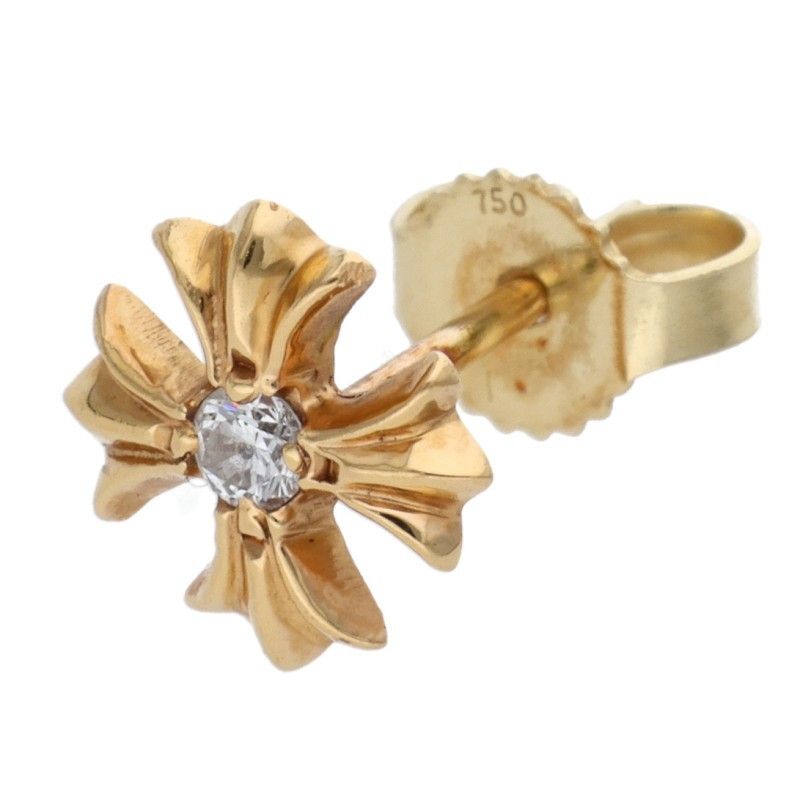 クロムハーツ 22K No2 CH PLS DIA/22KCHプラススタッド 1ダイヤ