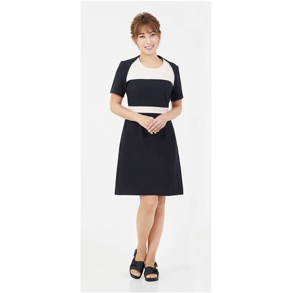 さえら レインダンス ジュリアフラワーハイネックカットソー（黒