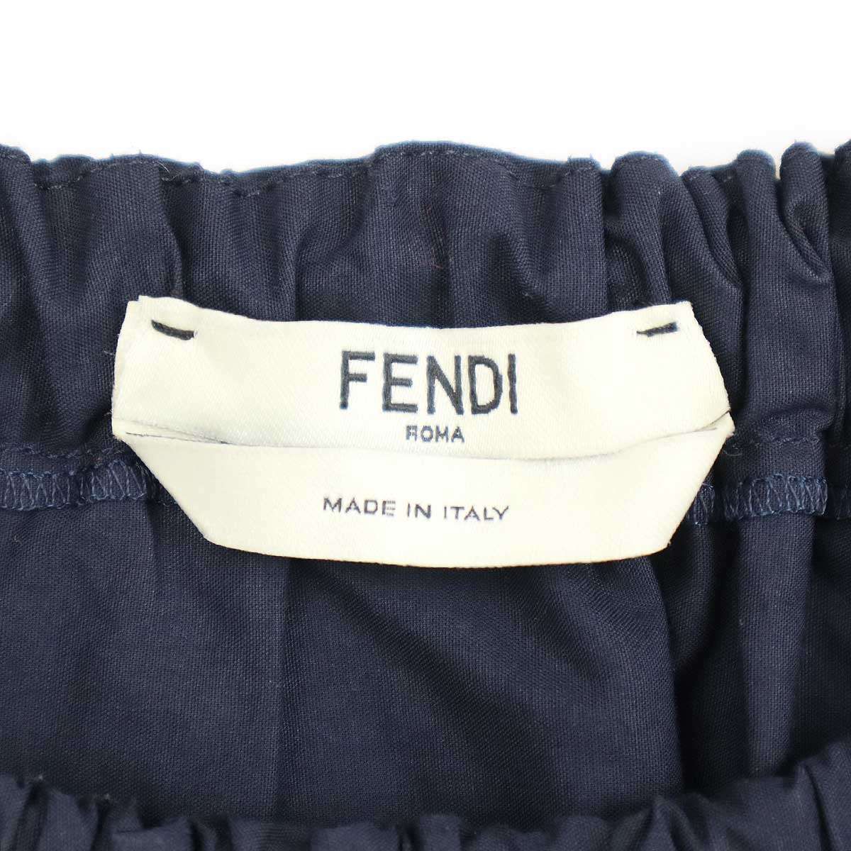 FENDI フェンディ アシンメトリー ポプリンリボンワンピース