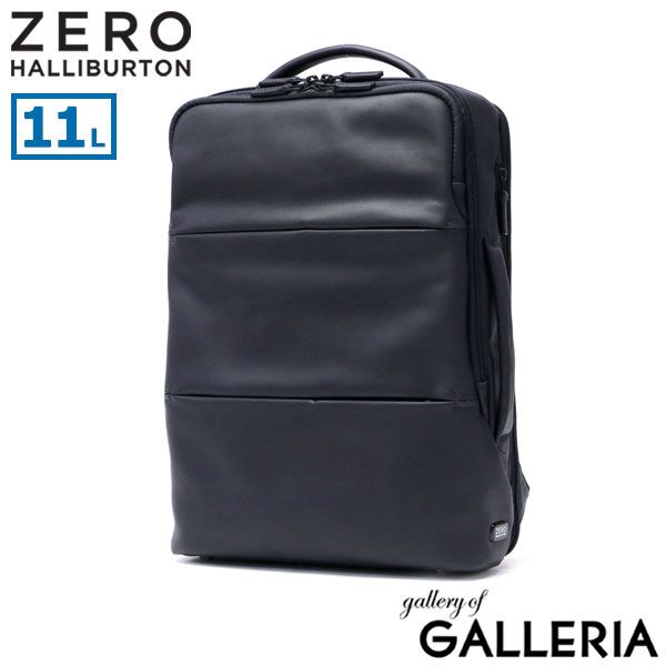 正規品5年保証 ゼロハリバートン ビジネスバッグ ZERO HALLIBURTON Z PACK type-L リュック A4 11L 大容量 2層 PC 本革 撥水 メンズ 81221 ネイビー