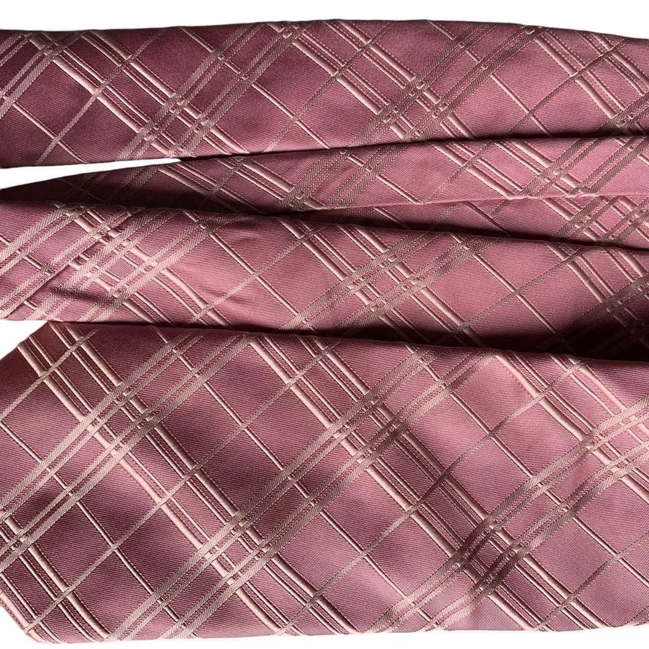 BURBERRY バーバリー ネクタイ ピンク 絹 ブラックレーベル