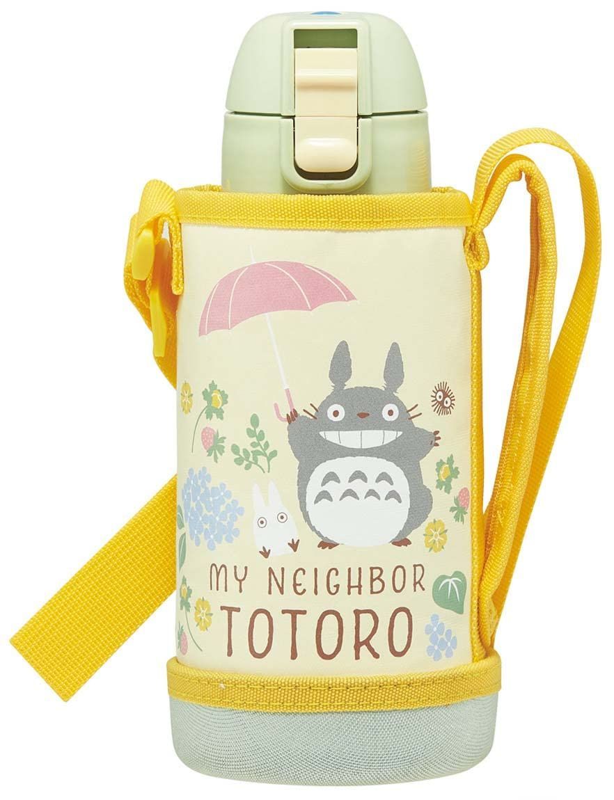 Color カバー付き600ml スケーター Skater 子供用 ステンレス 水筒 直飲み 600ml トトロ さんぽみち 子供に優しい軽量タイプ 女の子 カバー付き 保冷 ジブリ 広口タイプ waterbottle スポーツボトル かわいい キッズ 子供