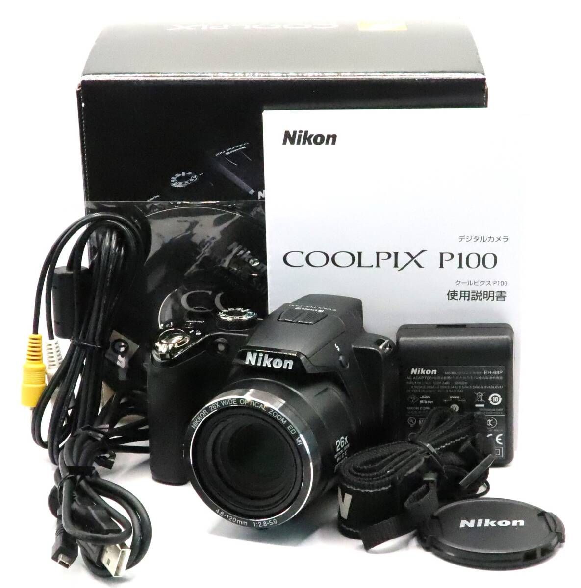 完動品☆Nikon COOLPIX S3700 ブラック｜カメラ