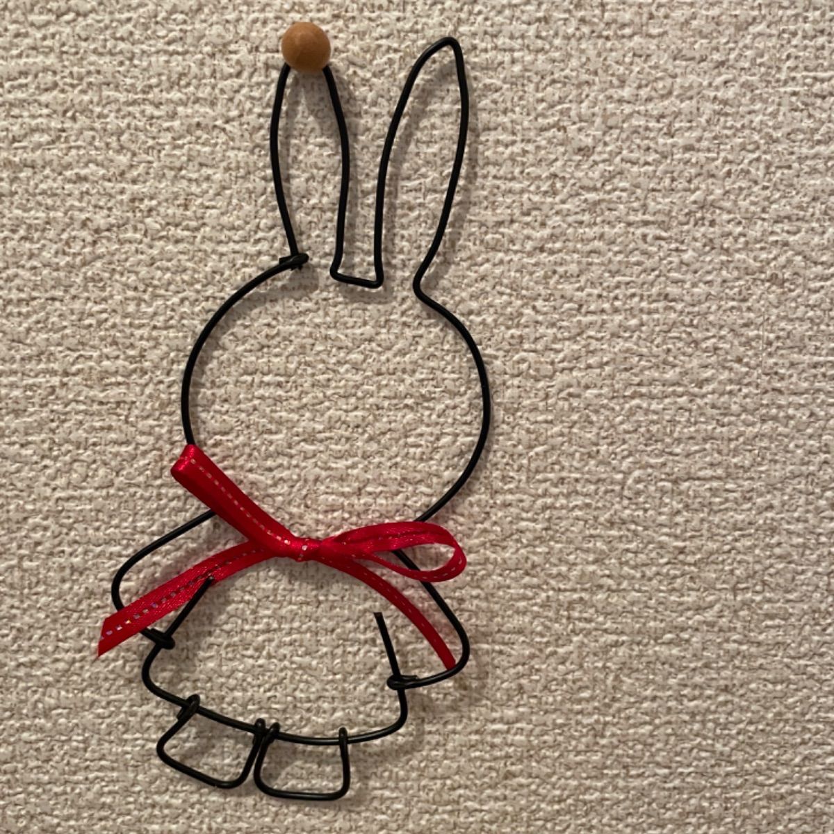 ワイヤーアート　ワイヤークラフト うさぎ ワイヤーアート ワイヤークラフト インテリア雑貨 小物 うさぎ