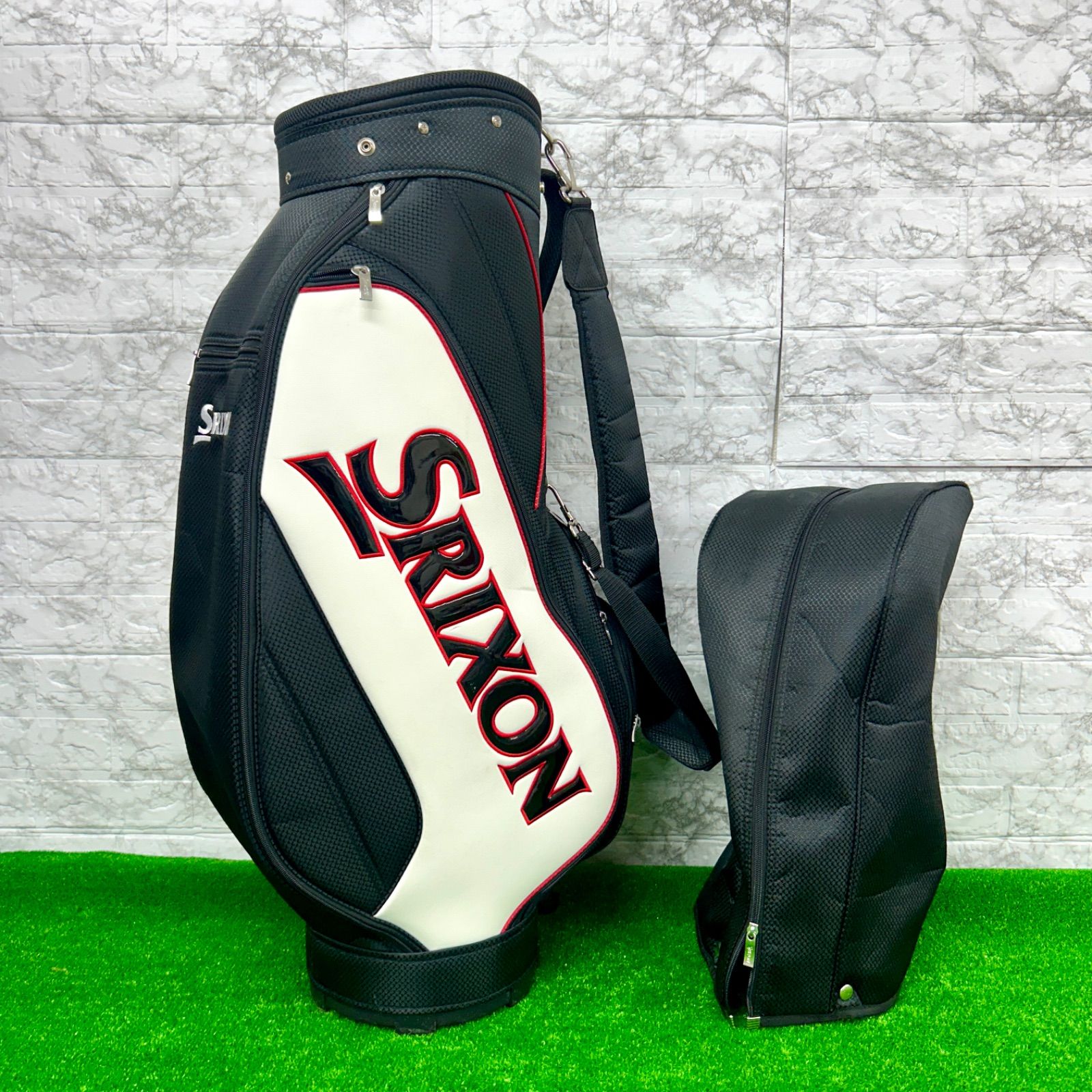 良品】SRIXON スリクソン キャディバッグ GGC-S128G 9型 2.9kg ブラック/ホワイト/レッドダンロップ - メルカリ