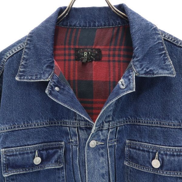RRL 90s USA製 初期黒タグ 赤三ツ星 デニムジャケット L ダブル