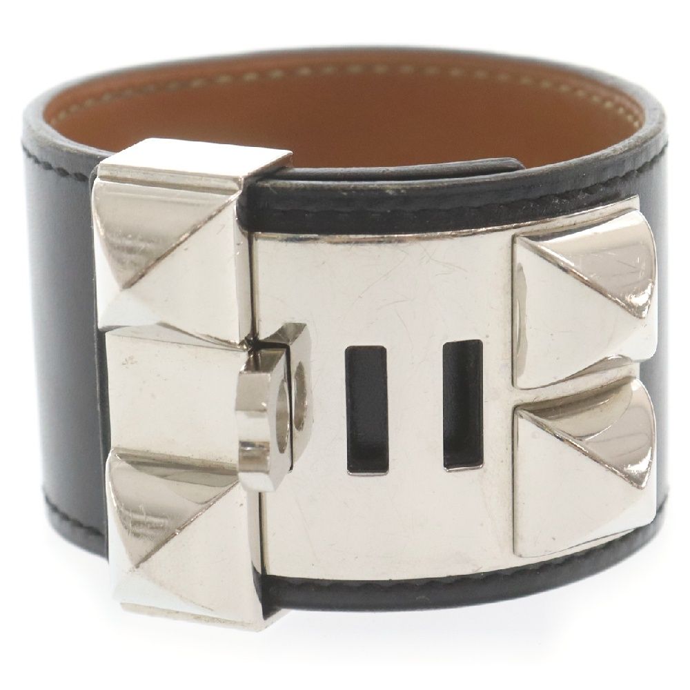 エルメス HERMES コリエドシアン 新品未使用 シルバー ブラウン T刻印 HERMES (エルメス) コリエドシアン T刻印 シルバー金具 レザー