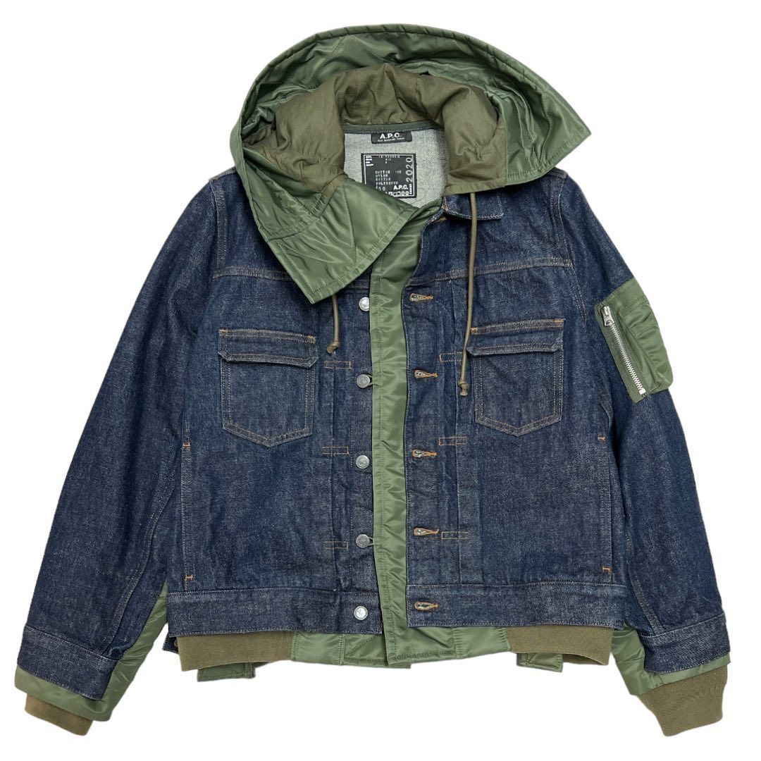 sacai x A.P.C 19SS Bonjor sacai Limited Docking Denim Jacket