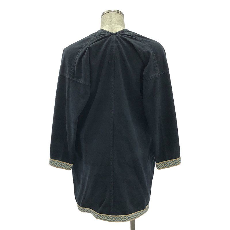 visvim / ビズビム | SANJURO COAT SILK ROAD / 藍染め 羽織