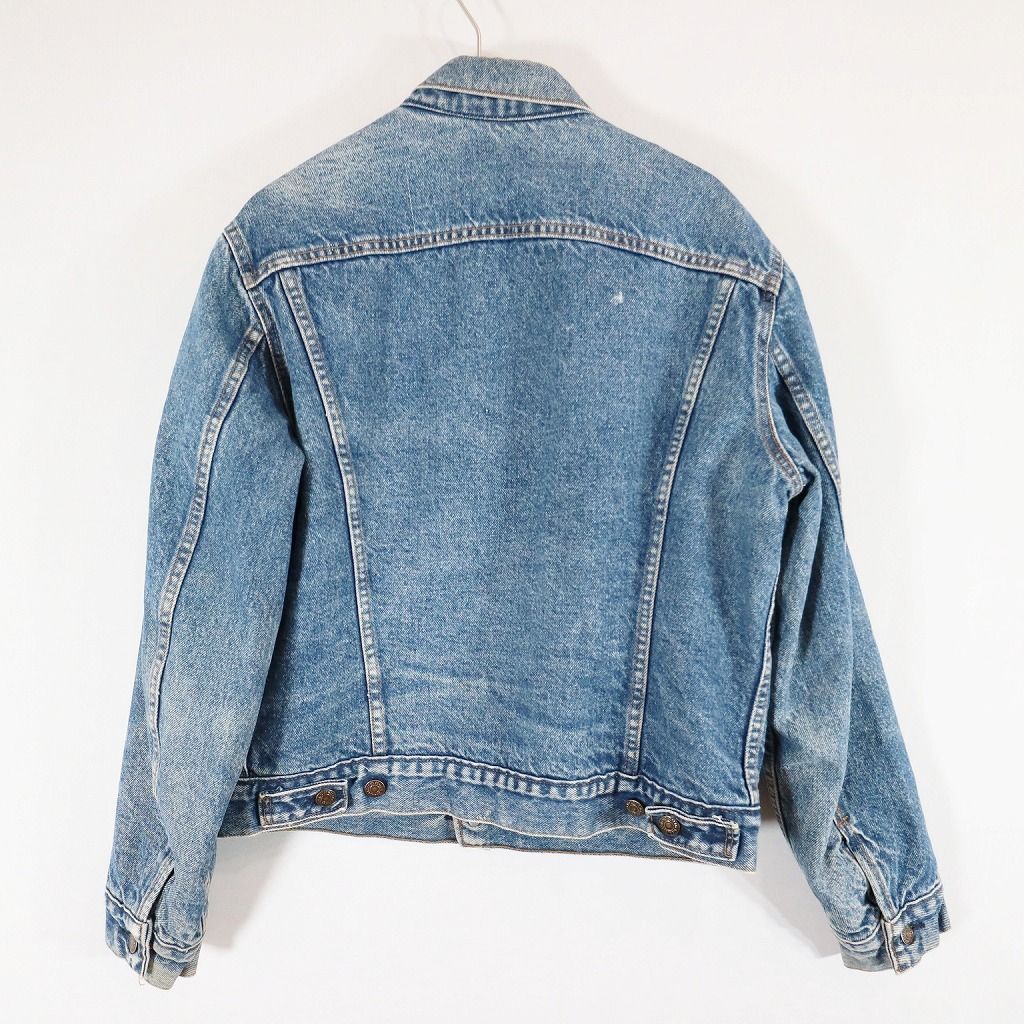 SALE/ 90年代 USA製 Levi's リーバイス デニムジャケット Gジャン アメカジ 黒カン インディゴブルー (メンズ L相当) 中古  古着 N6585