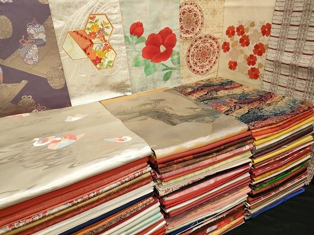 平和屋本店□名古屋帯 まとめて100点 鴛鴦 孔雀 鳥 鹿 兎 風景