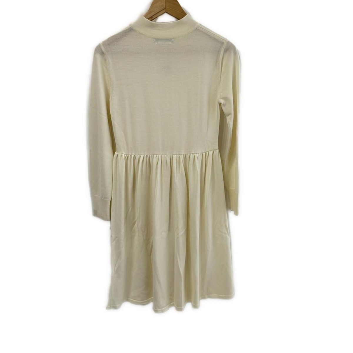 美品 FOXEY NEW YORK フォクシー ワンピース 38 ボタン ロゴ