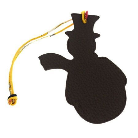未使用✨ エルメス プティアッシュ スノーマン チャーム 雪だるま HERMES エルメス プティアッシュ スノーマン バッグチャーム ブルー
