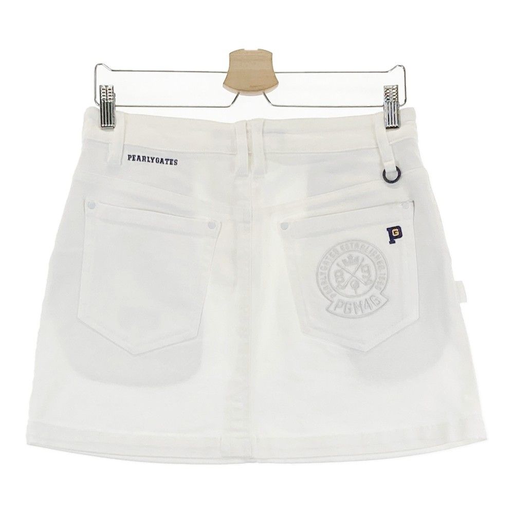 PEARLY GATES レディース ゴルフスカート サイズ2 ホワイト 【公式通販】