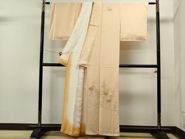 平和屋着物□中国三大刺繍 相良刺繍 訪問着 枝菊文 正絹 逸品 未