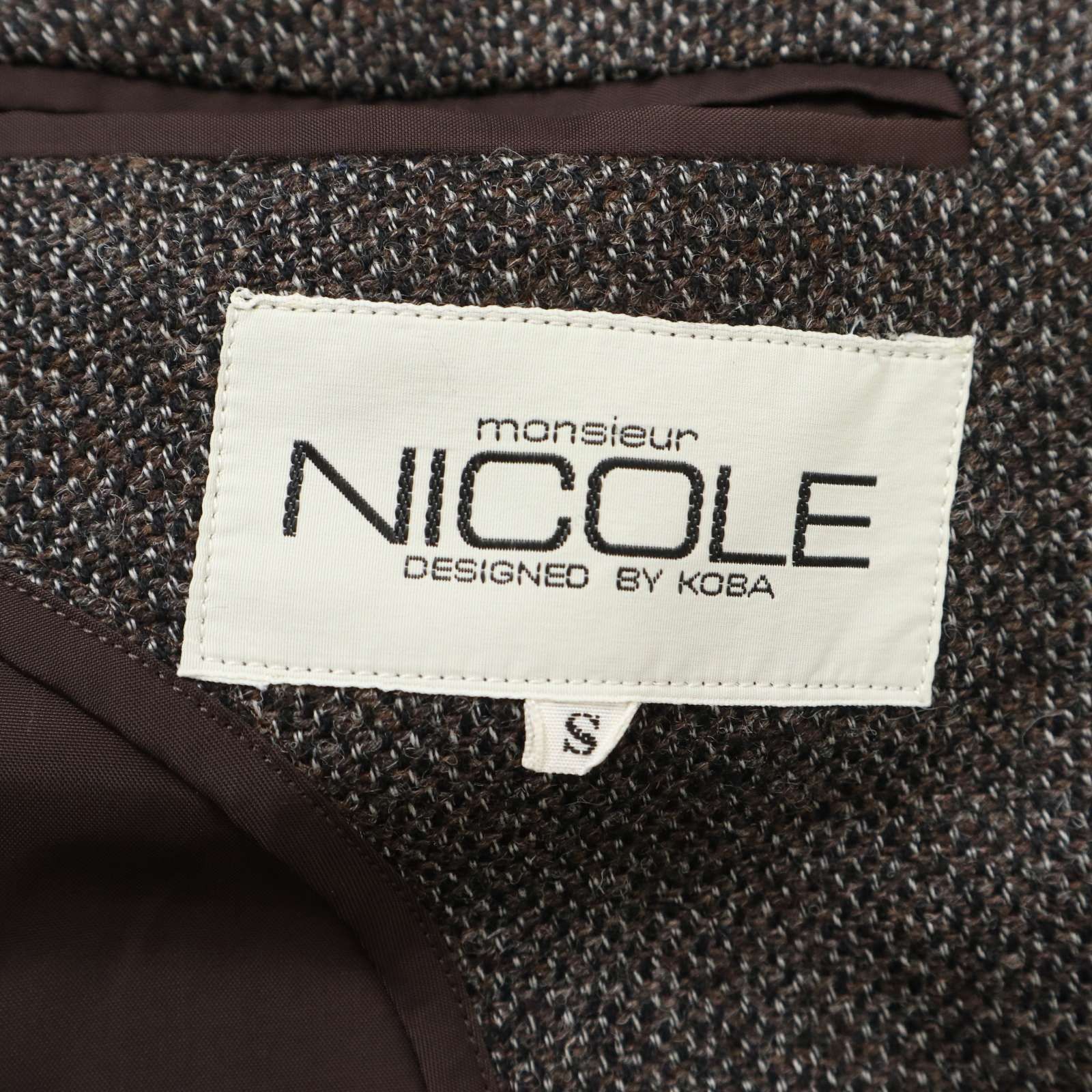 希少! 初期☆ MONSIEUR NICOLE ムッシュ ニコル ユキオコバヤシ 秋冬 