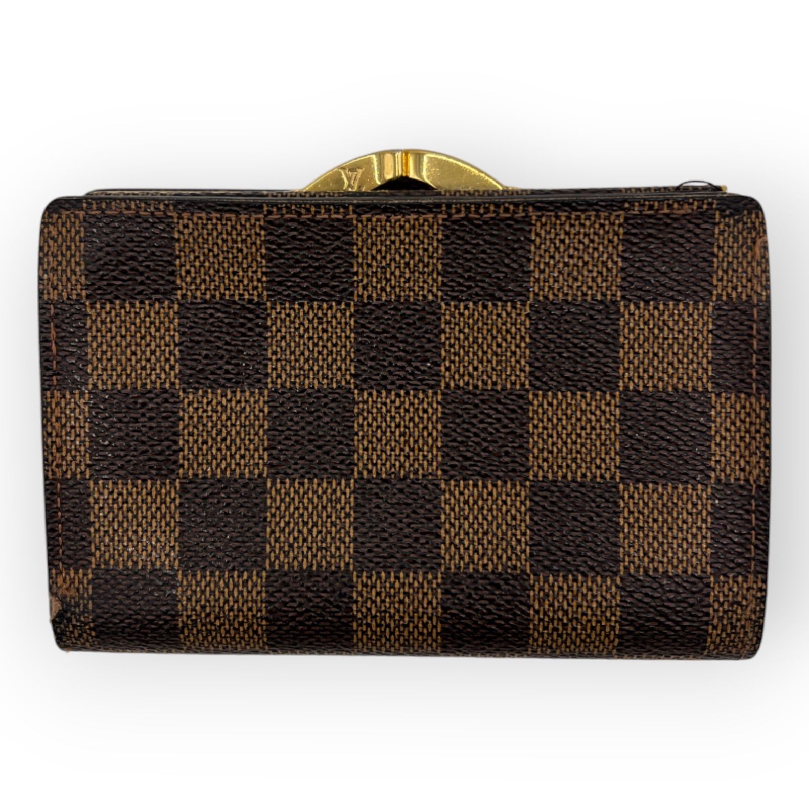 ルイヴィトン ダミエ ポルトモネビエヴィエノワ がま口財布 LOUIS VUITTON
