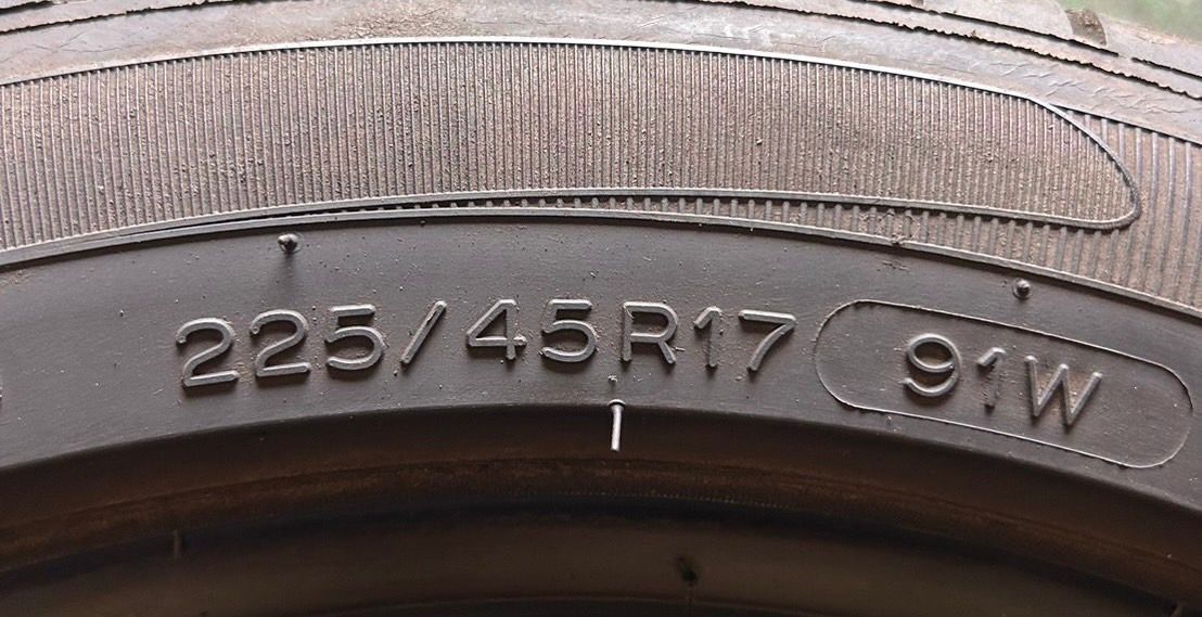 4本 225|45R17
