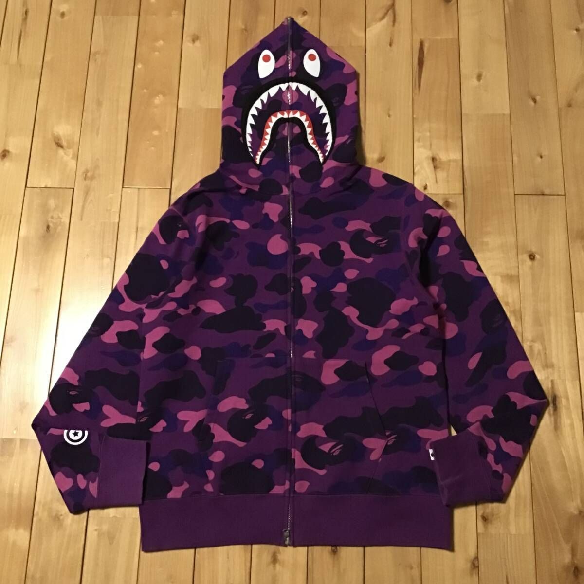 WGM Purple camo シャーク パーカー Lサイズ shark full zip hoodie a 