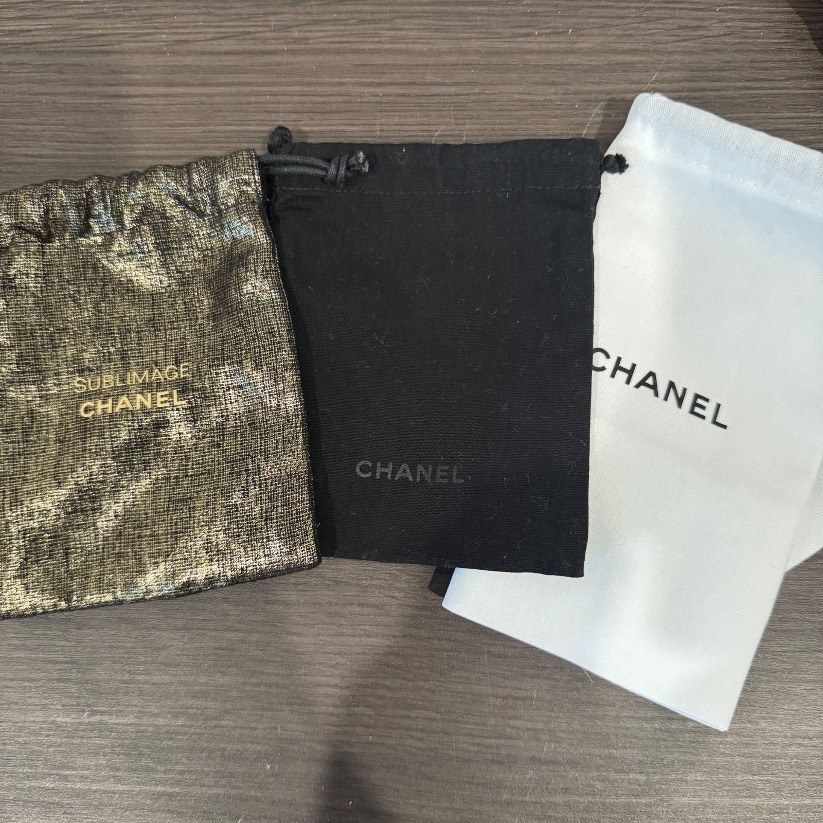 【レア】CHANEL巾着ノベルティ　サブリマージュ f0e0d9b64194456f77c37aa5dfb819
