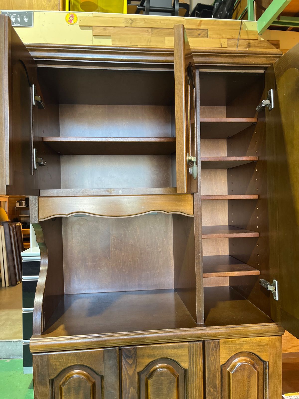 karimoku|カリモク 下駄箱 玄関収納 シューズボックス ブランド家具 オシャレ家具 昭和レトロ アンティーク ビンテージ ヴィンテージ ウッド 木製 シューズボックス 倉庫前 げあり