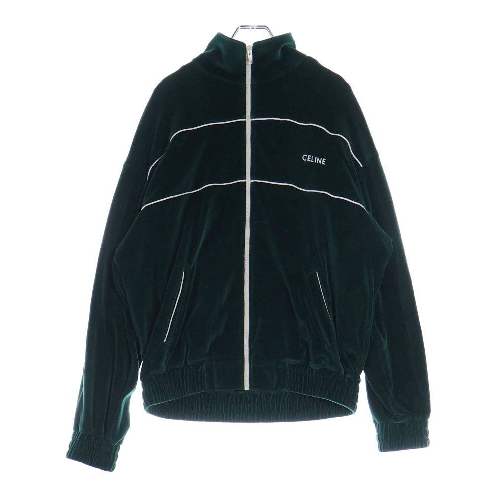 CELINE スポーティ ジップアップジャケット CELINE セリーヌ スエード ベルベットジャージー トラックスーツ