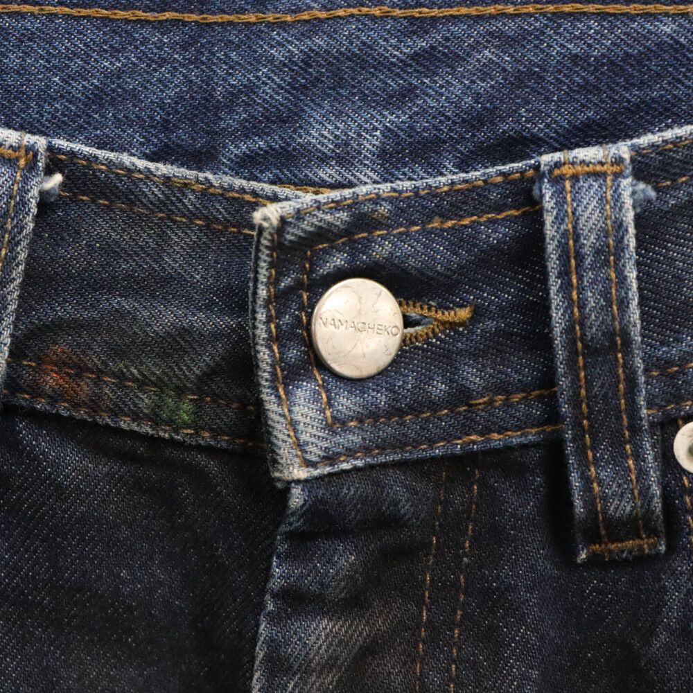 NAMACHEKO (ナマチェコ) ジップフライ コーティングデニムパンツ  