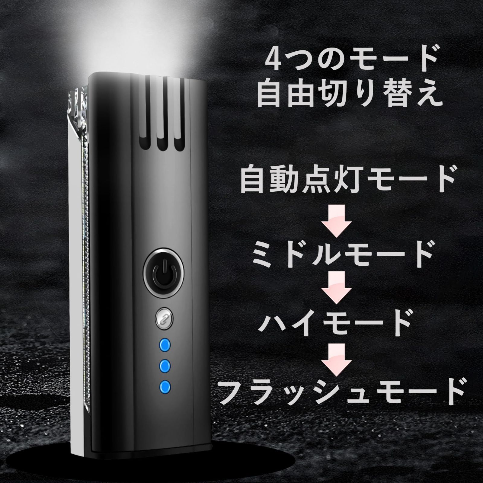 数量限定】自転車 新しい世代 ライト 大容量 1000ルーメン USB充電式 サイドセーフティドライビング