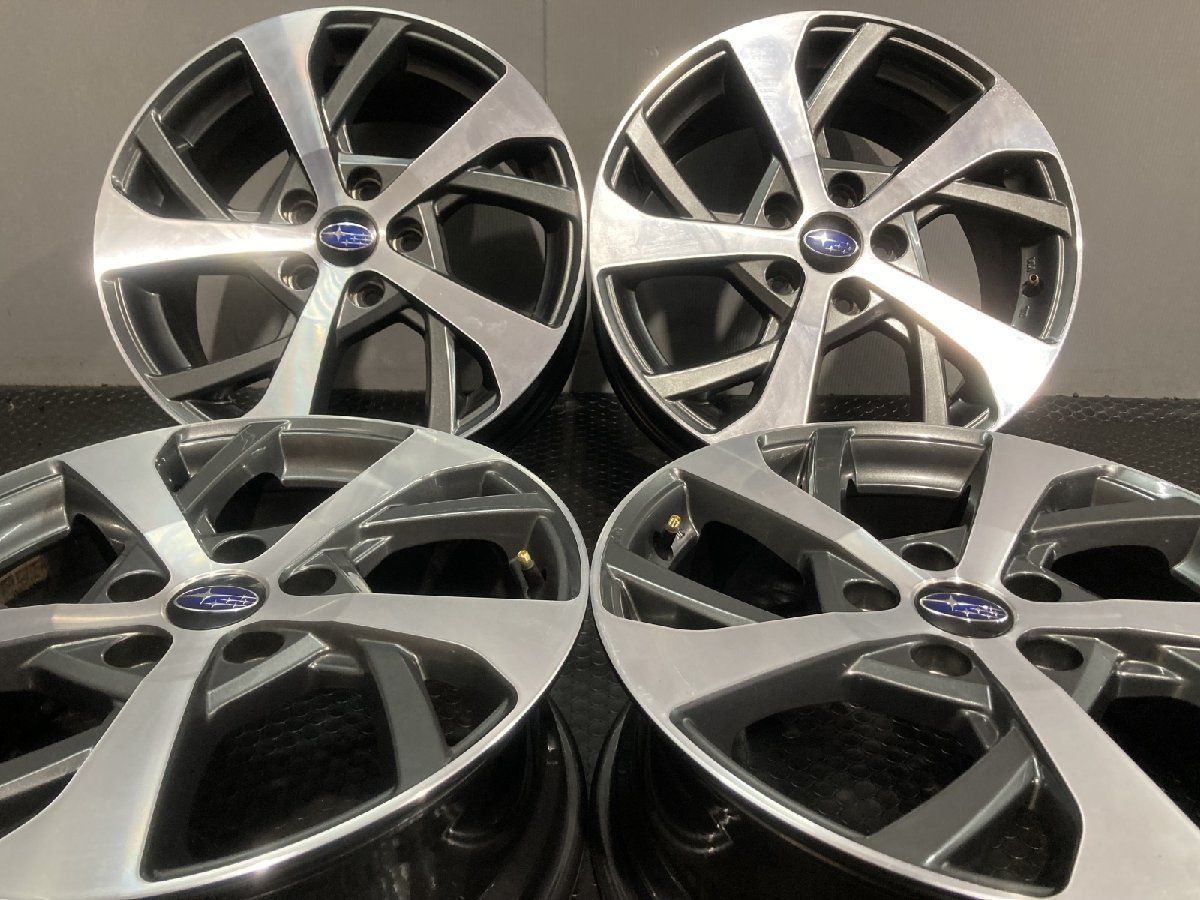 スバル純正 シルバーアルミホイール 17インチ 4本 スバル 純正ホイール