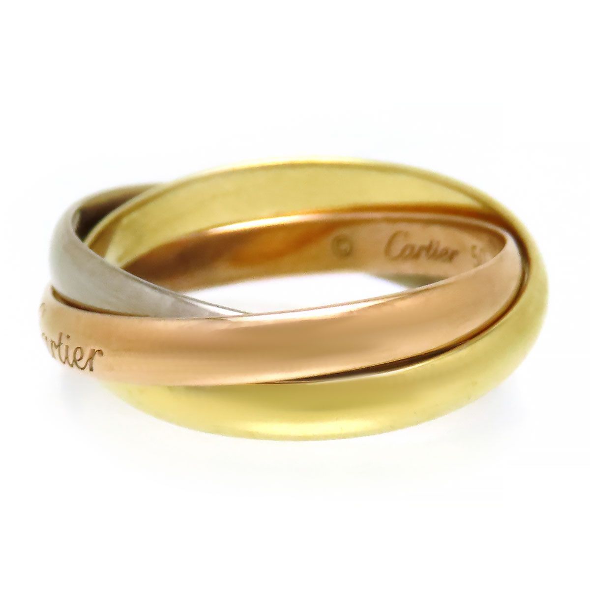 カルティエ トリニティ リング SM #50 Au750 (K18YG K18WG K18PG  