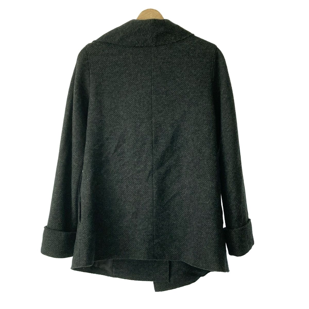 【新品】自由区 JIYUKU カシミヤミックスウール スタンドコート M 黒 新品】自由区 JIYUKU カシミヤミックスウール スタンドコート M 黒