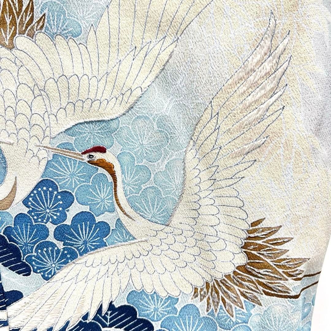 未着用 作家もの 黒留袖 仮絵羽 刺繍 五つ紋 松竹梅 鶴 着物 未着用 作家もの 黒留袖 仮絵羽 刺繍 五つ紋 松竹梅 鶴 着物