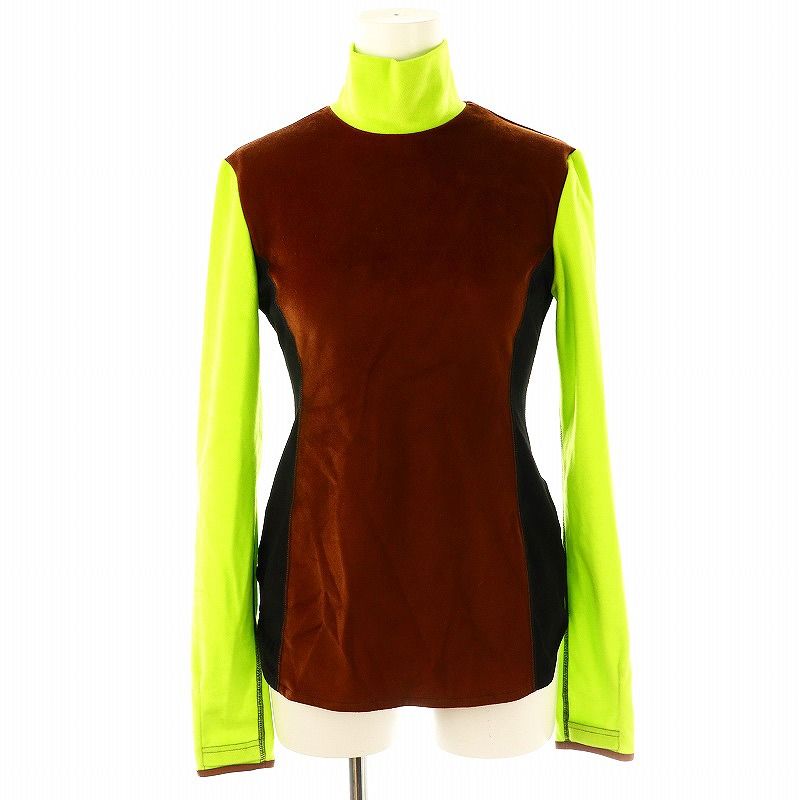 マメクロゴウウチ　カットソー レディース】Hybrid Yarn Wool Jersey Front Slit Top | Mame