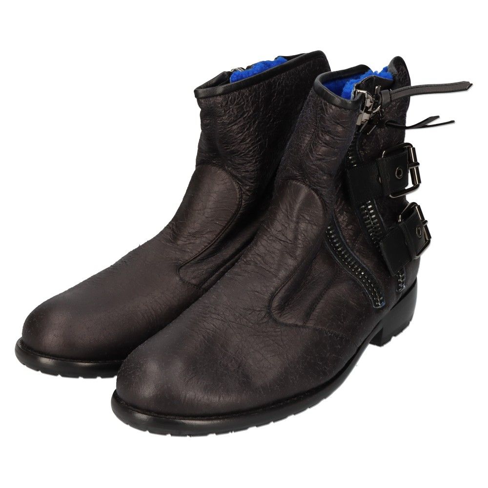 GIUSEPPE ZANOTTI (ジュゼッペ ザノッティ) ムートン サイドジップ 