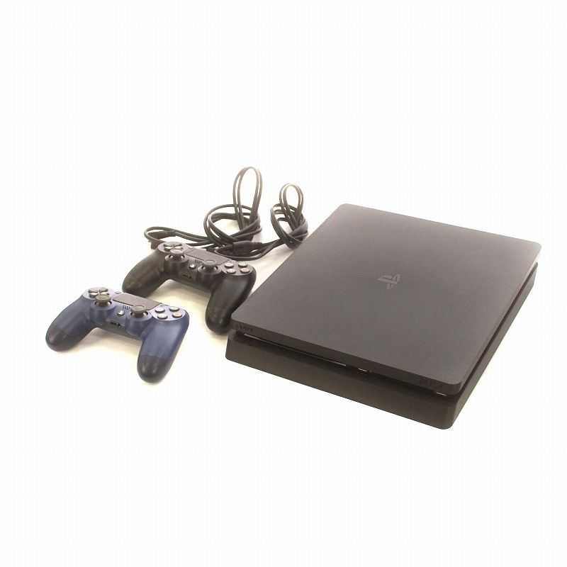 ソニー SONY プレイステーション4 PlayStation4 PS4 ゲーム機 コントローラー2点付き ロゴ 黒 ジェットブラック CUH- 2100BB01 □GY99 /MQ - メルカリ