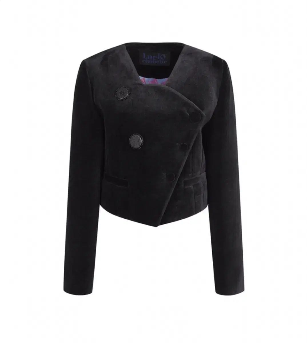 LUCKY CHOUETTE ホリデー EDITION ツアーベルベット クロップド ジャケット 38