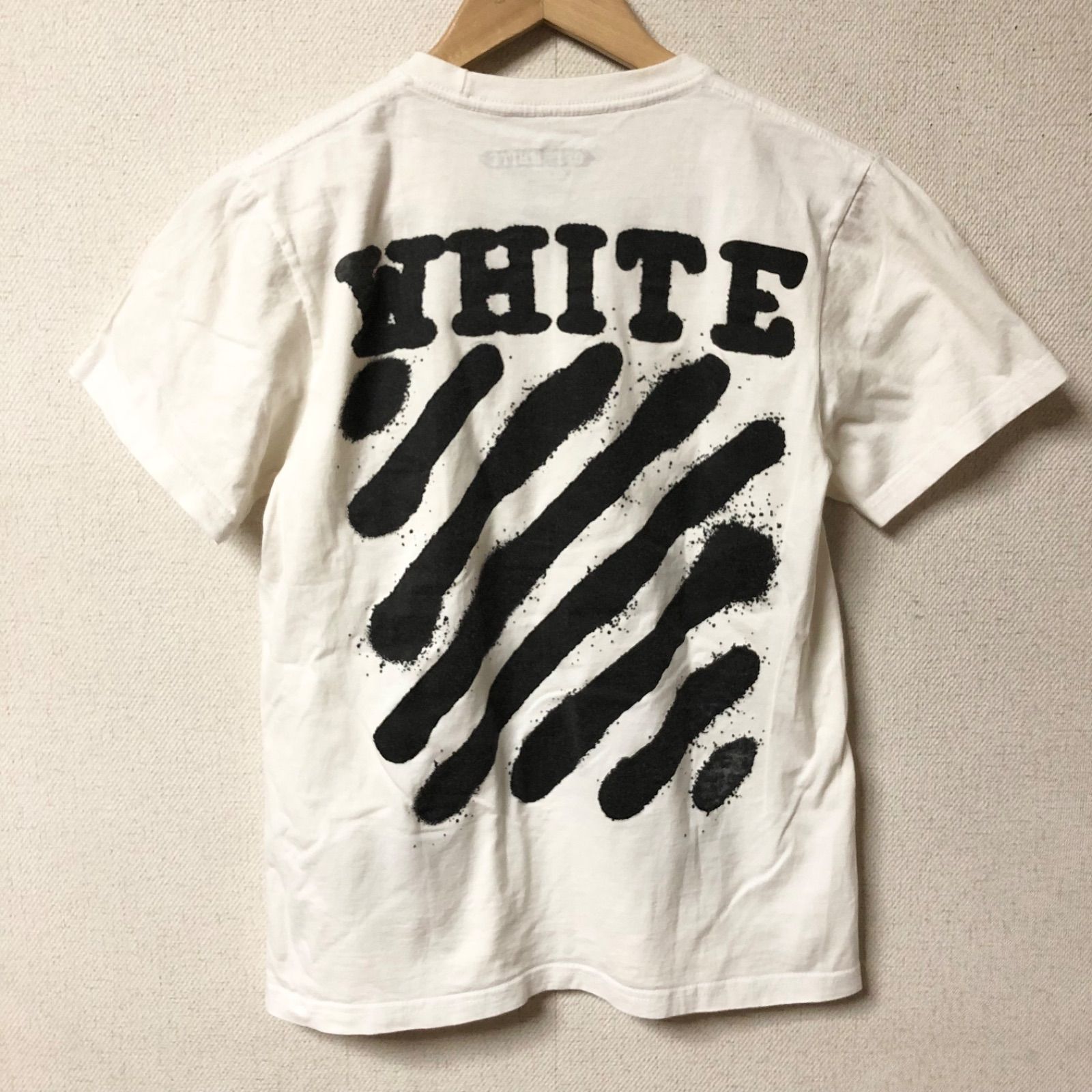 w^)b OFF-WHITE オフホワイト 半袖 Tシャツ シャツ 白 ホワイト HEAVY