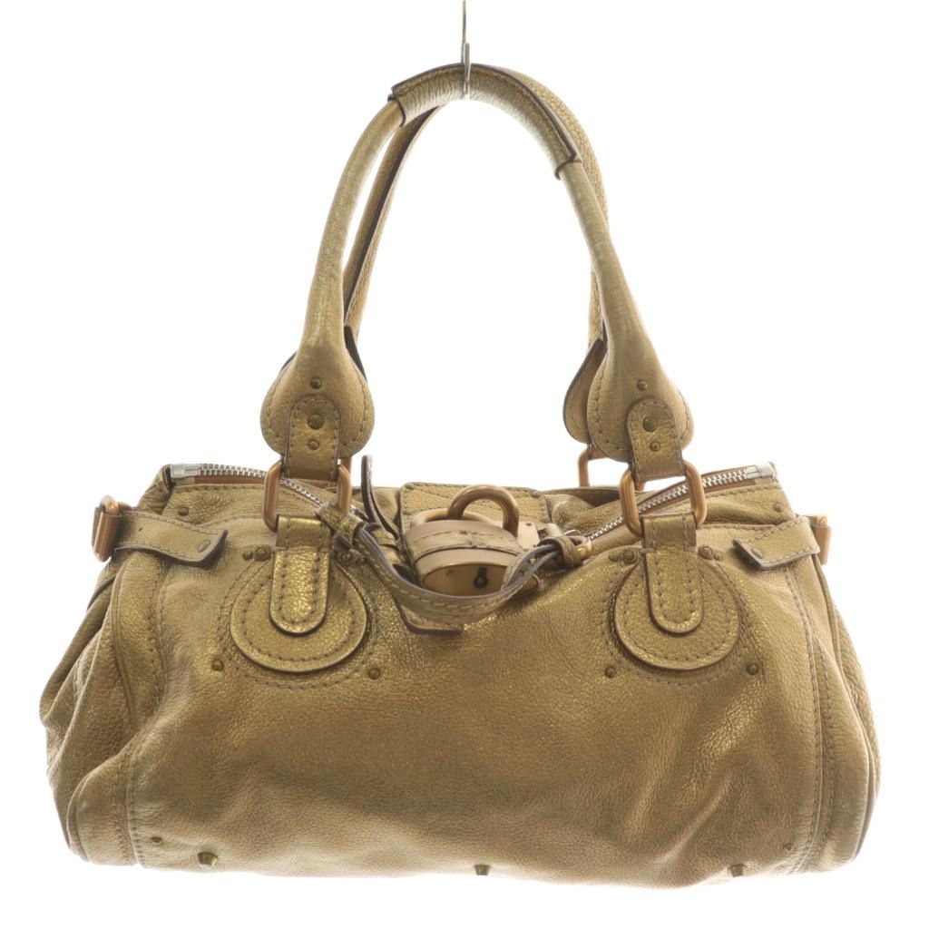 Chloe クロエ パディントン アイボリー　南京錠・鍵・保存袋 付属 Chloe クロエ パディントン アイボリー ホワイト南京錠・鍵