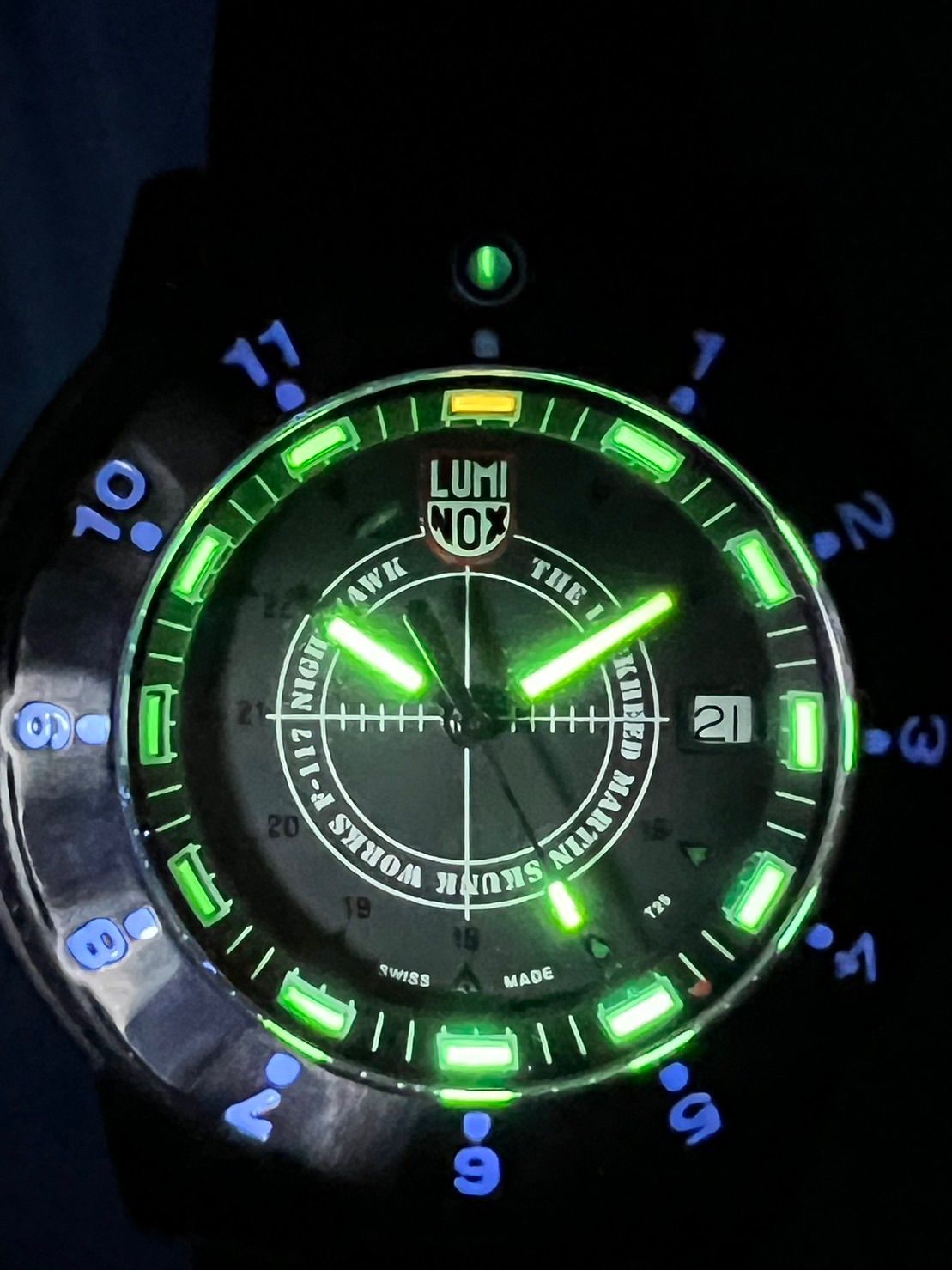Luminox ブラック アナログ時計　スカンクワークス