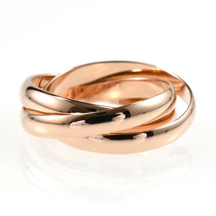 カルティエ トリニティ リング SM #47 スリーカラー【23176】 カルティエ トリニティ リング SM #47 スリーカラー【23176