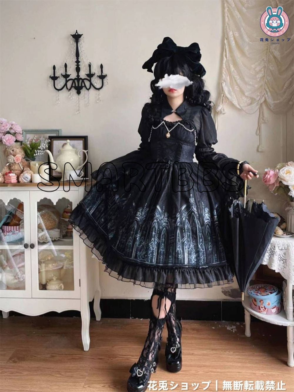 オリジナルlolita刺繡入りゴシック暗黒系ロリータJSKワンピース　L355＃ オリジナル lolita ゴシック ロリータ 黒ロリ 暗黒系 L372＃の