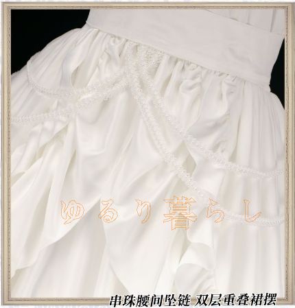 高品質素材 ウェディングドレス風