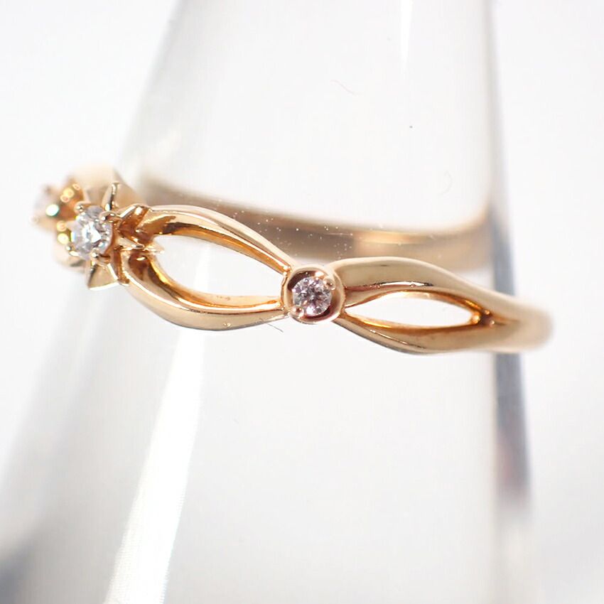 STAR JEWELRY/スタージュエリー K10 ダイヤモンド リング/7号